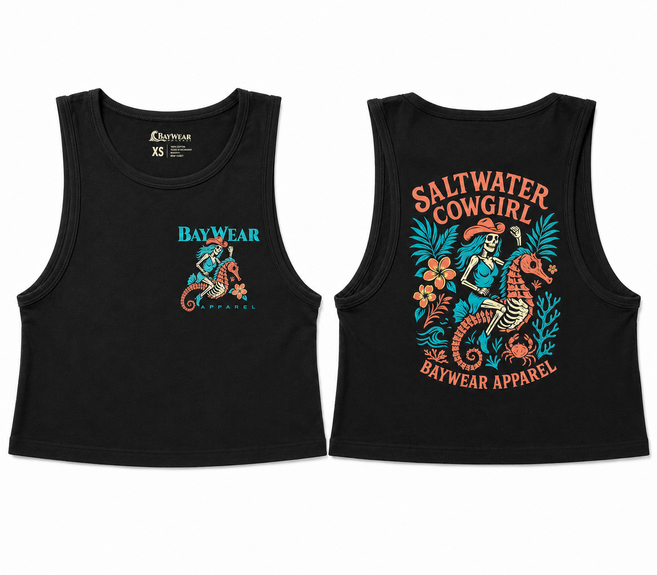 Saltwater Cowgirl Crop Tank Top